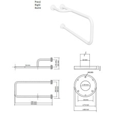 Поручень Bemeta Help 301122113 Белый