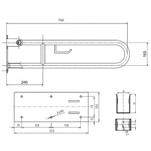 Поручень Bemeta Help 301406304 Белый
