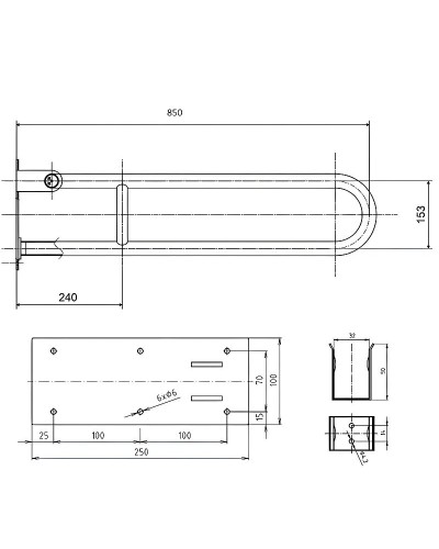 Поручень Bemeta Help 301606324 Белый