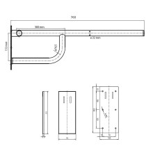 Поручень Bemeta Help 301607091 Хром глянцевый