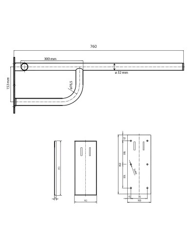 Поручень Bemeta Help 301607091 Хром глянцевый