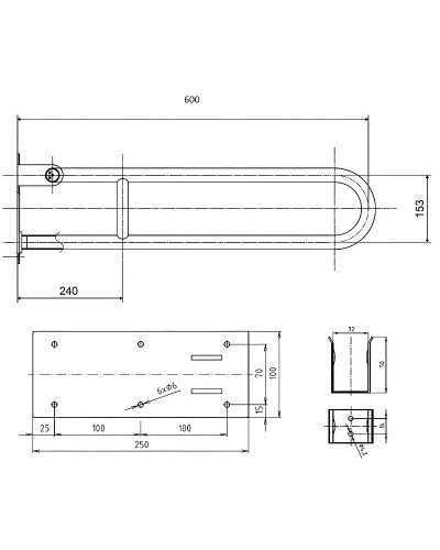 Поручень Bemeta Help 301607273 Белый
