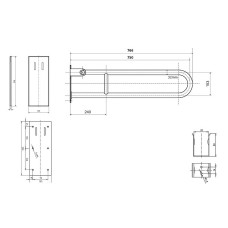 Поручень Bemeta Help 301607301 Хром глянцевый