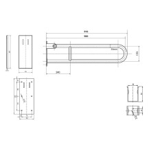 Поручень Bemeta Help 301607333 Белый