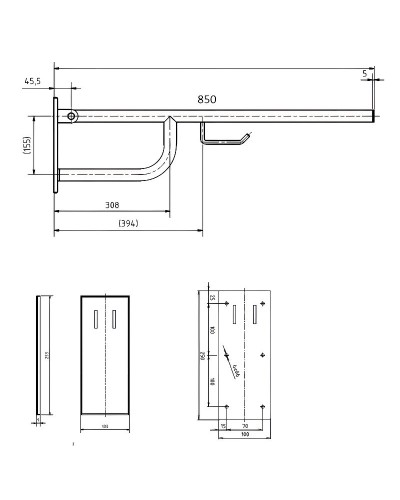 Поручень Bemeta Help 301607783 Белый