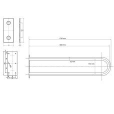Поручень Bemeta Help 301707271 Хром глянцевый