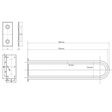 Поручень Bemeta Help 301707303 Белый
