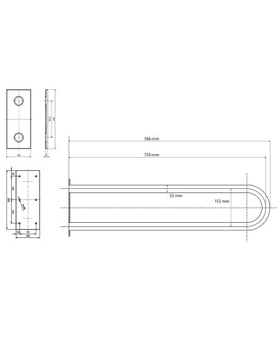 Поручень Bemeta Help 301707303 Белый
