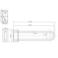 Поручень Bemeta Help 301707333 Белый