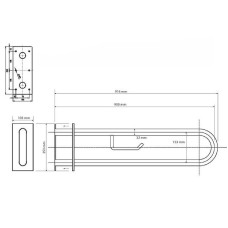 Поручень Bemeta Help 301807331 Хром глянцевый