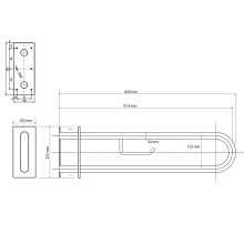 Поручень Bemeta Help 301807333 Белый