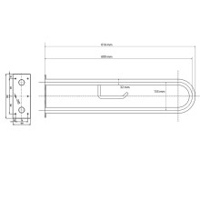 Поручень Bemeta Help 301907271 Хром глянцевый