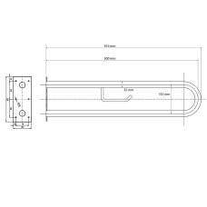 Поручень Bemeta Help 301907271 Хром глянцевый