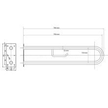 Поручень Bemeta Help 301907304 Белый