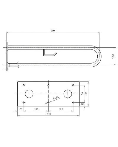 Поручень Bemeta Help 301907334 Белый