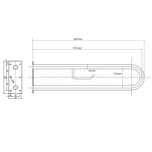 Поручень Bemeta Help 301907461 Хром глянцевый