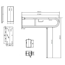 Поручень Bemeta Help 301407281N Хром