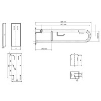 Поручень Bemeta Help 301407282 Хром матовый