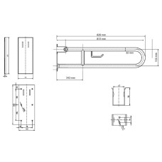 Поручень Bemeta Help 301407282 Хром матовый