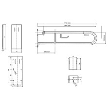 Поручень Bemeta Help 301407292 Хром матовый