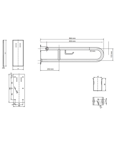 Поручень Bemeta Help 301407323 Белый