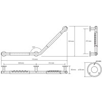 Поручень 71,5 см Bemeta Omega 104507701