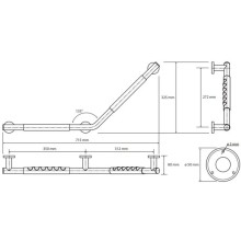 Поручень 71,5 см Bemeta Omega 104507701