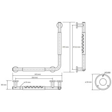 Поручень 47 см Bemeta Omega 104507721