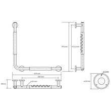 Поручень 47 см Bemeta Omega 104507731