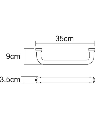 Поручень WasserKRAFT K-1066N Никель