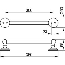 Поручень 36 см KEUCO Astor 02107010000