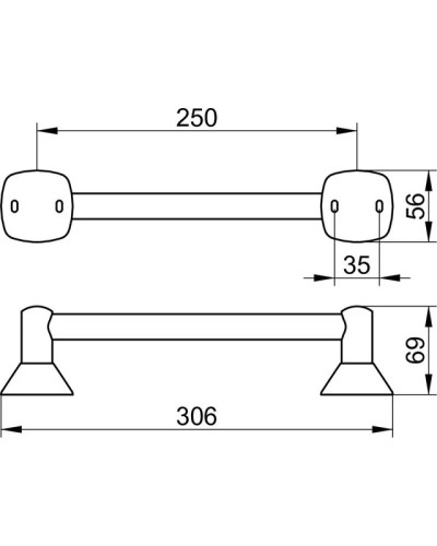 Поручень 30,6 см KEUCO City.2 02707010000
