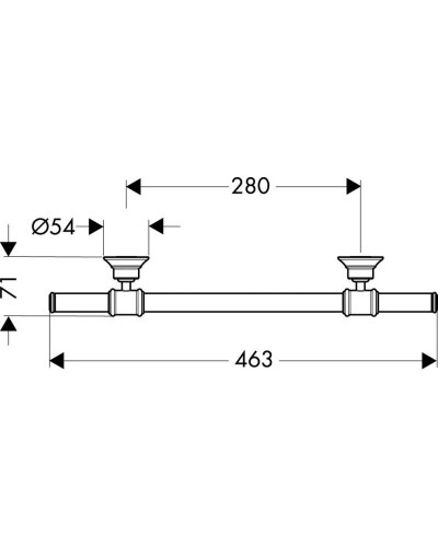 Поручень 46,3 см Axor Montreux 42030820