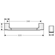 Поручень 32 см Axor Urquiola 42430000