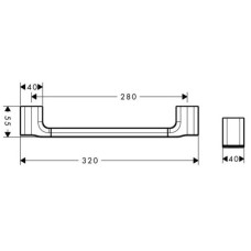 Поручень 32 см Axor Urquiola 42430000