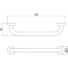 Поручень 37,6 см Savol S-010035