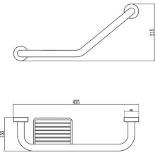 Поручень 45,5 см Savol S-01030L