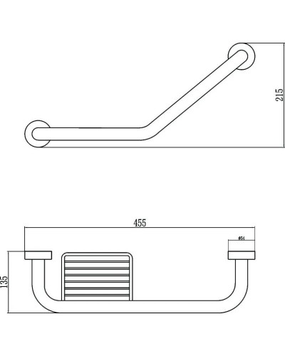 Поручень 45,5 см Savol S-01030L