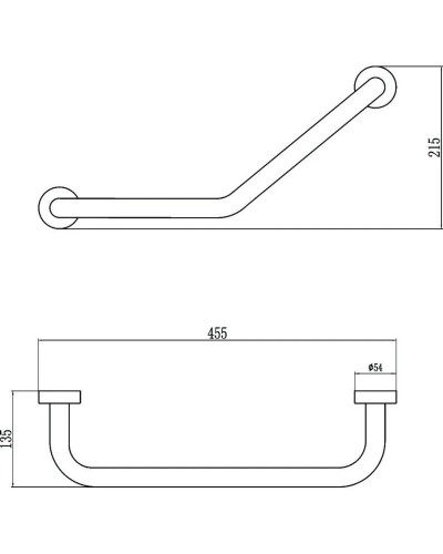 Поручень 45,5 см Savol S-010300