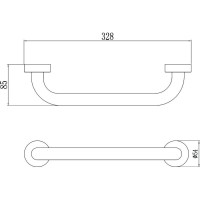 Поручень 32,8 см Savol S-10030B