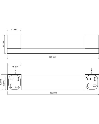 Поручень Bemeta Via 135007072 Хром
