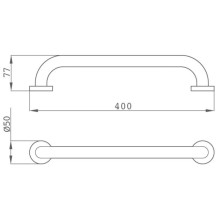 Поручень 40 см Teka Alaior 17069020G3