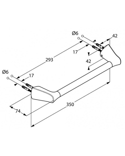 Поручень Kludi Ambienta 5398105 Хром