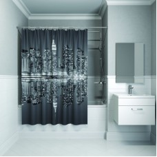 Штора для ванны Iddis Basic B04P118i11 1800x1800 Чб