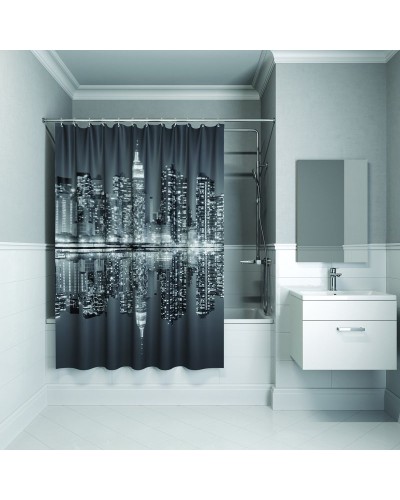 Штора для ванны Iddis Basic B04P118i11 1800x1800 Чб