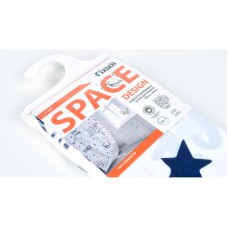 Шторка для ванны Fixsen Design Space FX-2508 180х200 Белая с узорами