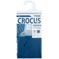 Шторка для ванны Fixsen Design Crosus FX-2513 180х200 Синий с цветами
