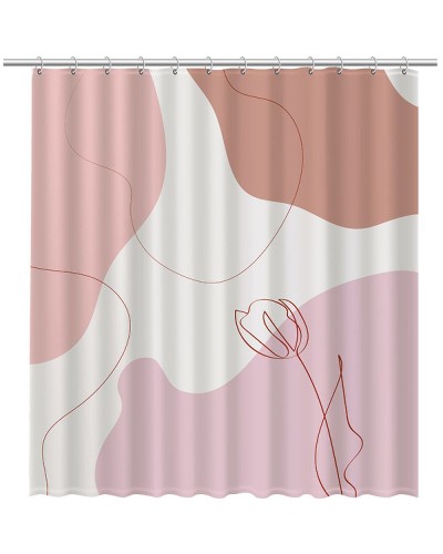 Шторка для ванны Fixsen Design Cream FX-2514 180х200 Розовый