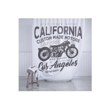 Шторка для ванны Fixsen California FX-2500 Белая Черная