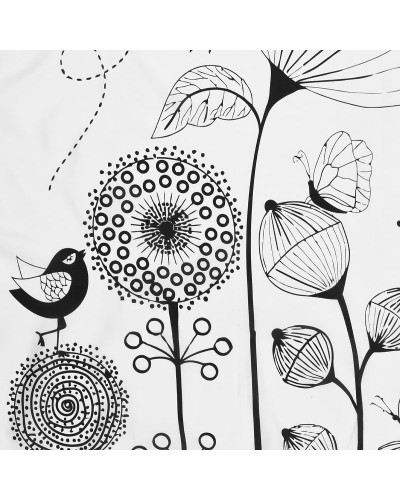 Штора для ванны WasserKRAFT Dill 200х200 SC-39102 Лето, цветы